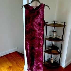 Baileys Blossoms Cherry Tie Dye Maxi Dress